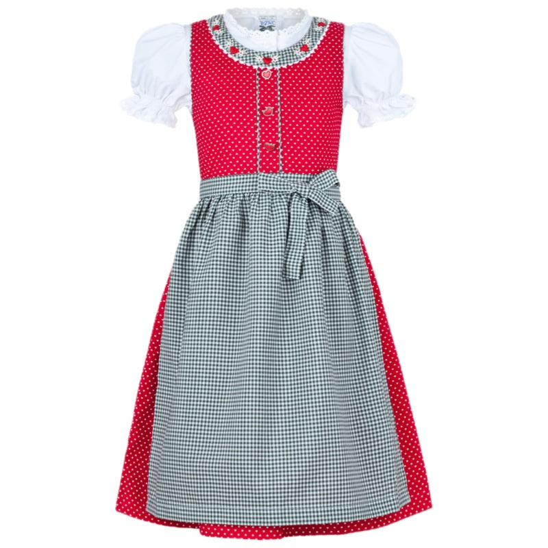 Children's Dirndl Heidi red