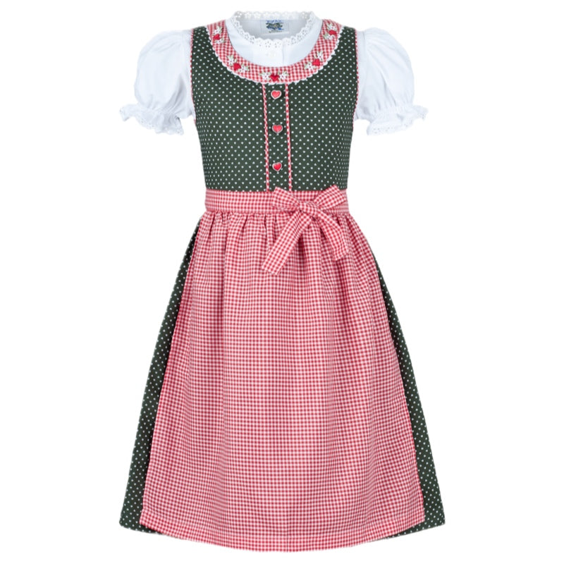 Kinder Dirndl Heidi grün