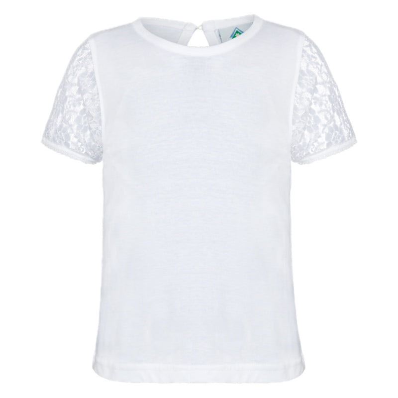 Kinder T-Shirt mit Spitze