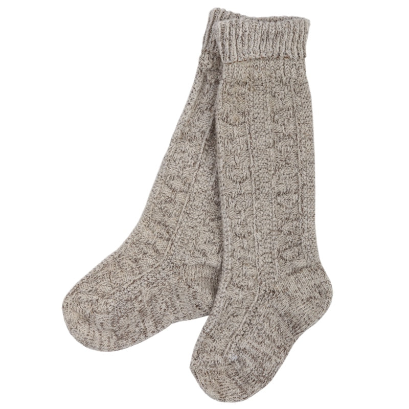Children's traditional knee socks beige