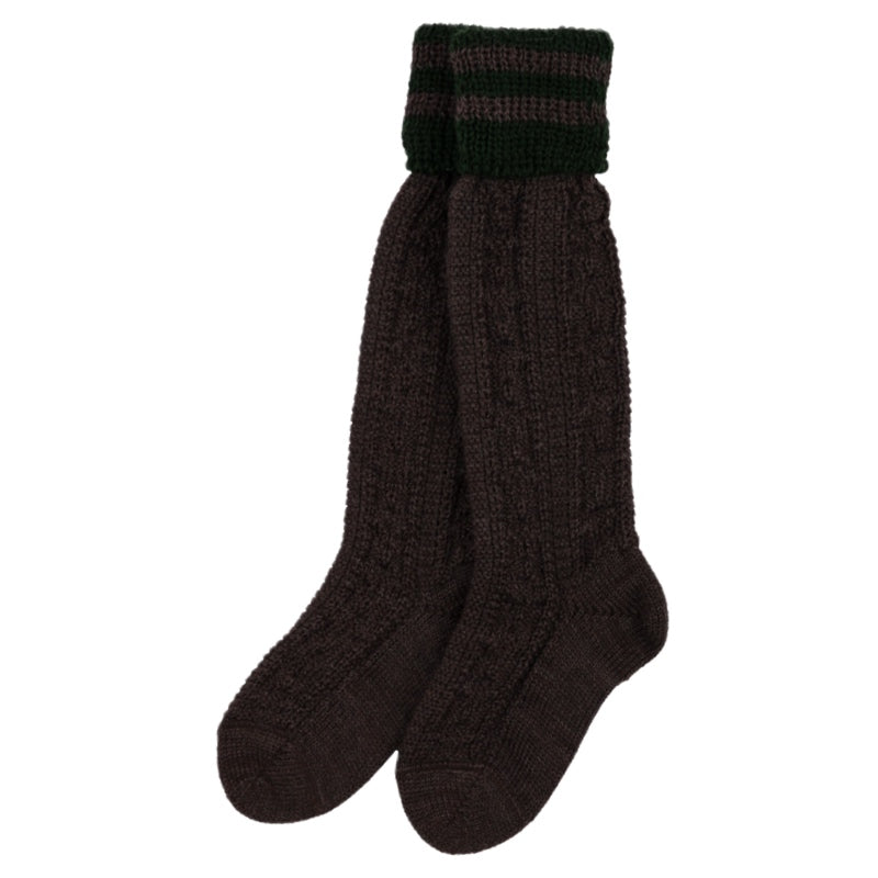 Children's traditional knee socks brown