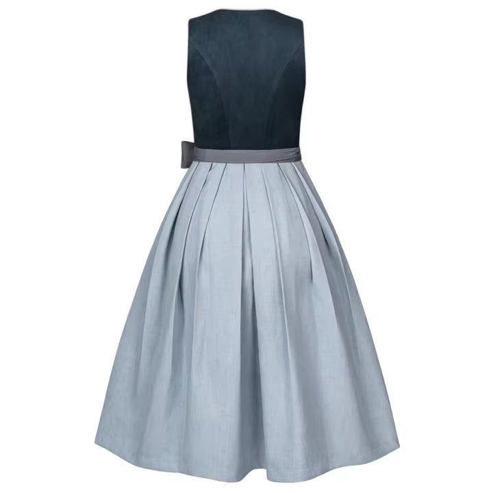 Dirndl Liga Di Bavaria Ozeanblau   Velours Optik 70cm