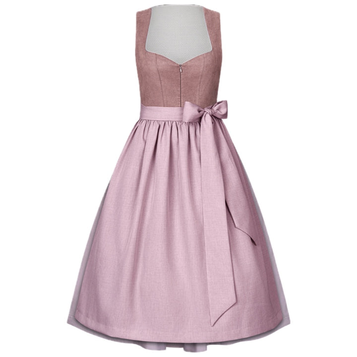 Dirndl Liga Di Bavaria Flieder   Velours Optik 70cm