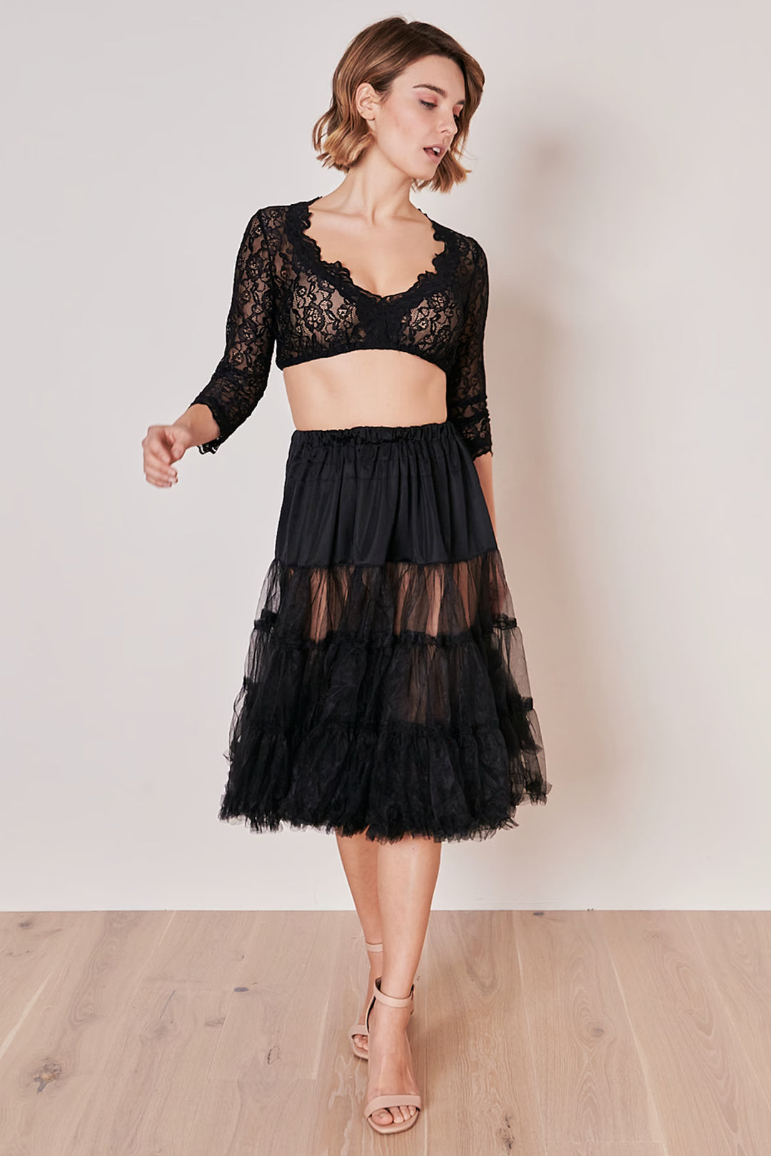 Petticoat 70 cm schwarz KRÜGER