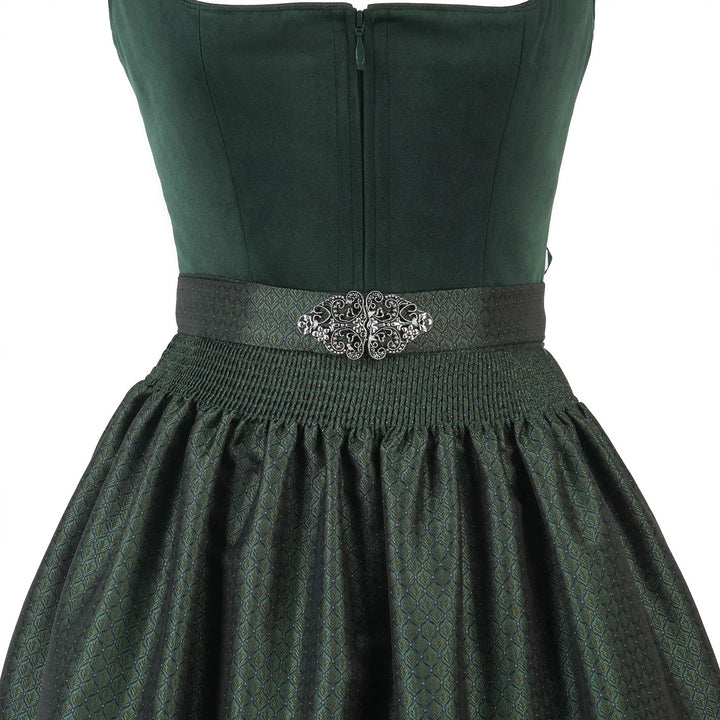 Dirndl Samt dunkelgrün  60cm