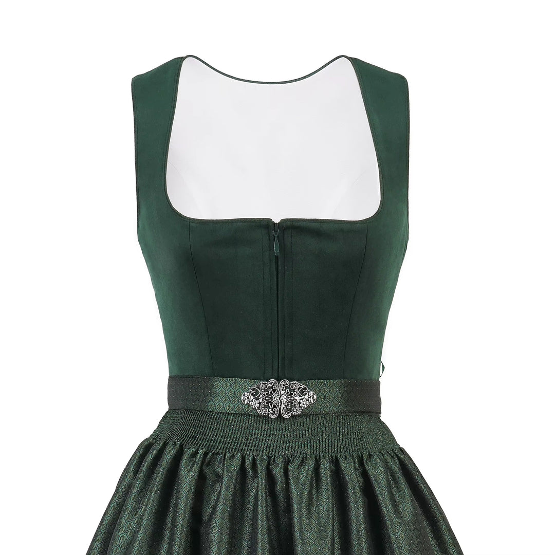 Dirndl Samt dunkelgrün  60cm