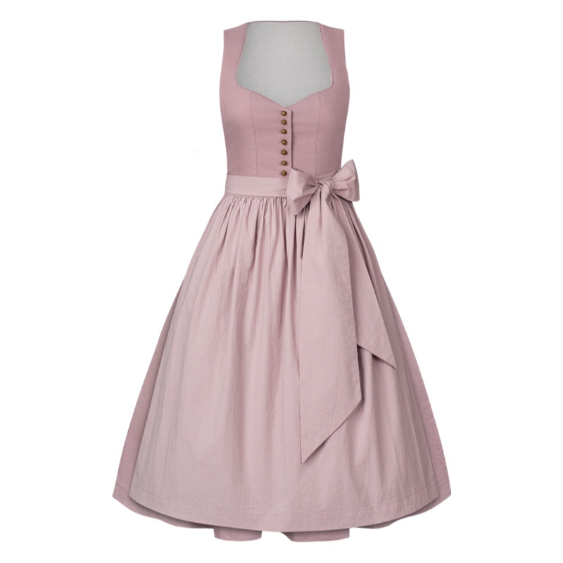 Dirndl Liga Di Bavaria Pastell Rosa Gold 70cm