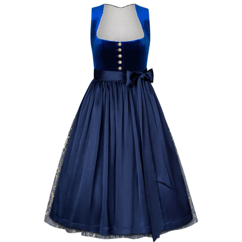 Dirndl Liga Di Bavaria Velvet Red 70cm