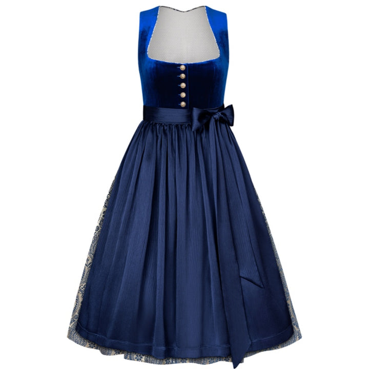 Dirndl Liga Di Bavaria Velvet Red 70cm