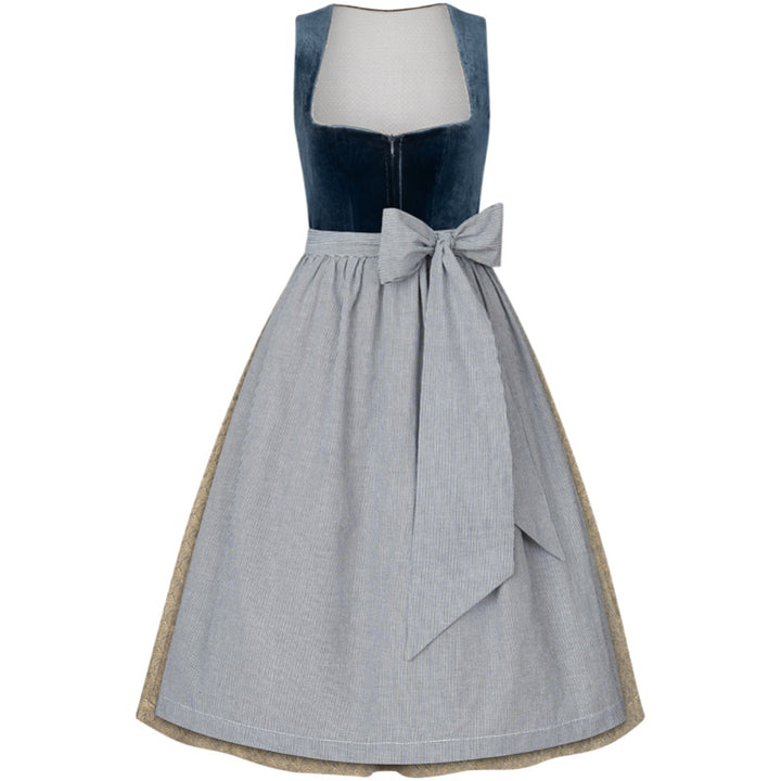 Dirndl Liga Di Bavaria Samt Himmelblau 70cm