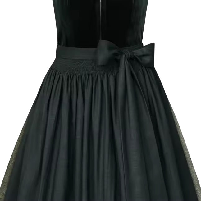 Dirndl Liga Di Bavaria Samt Zypresse Naturgrün 70cm