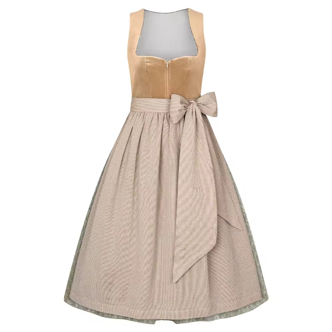 Dirndl Liga Di Bavaria Samt Creme 70cm