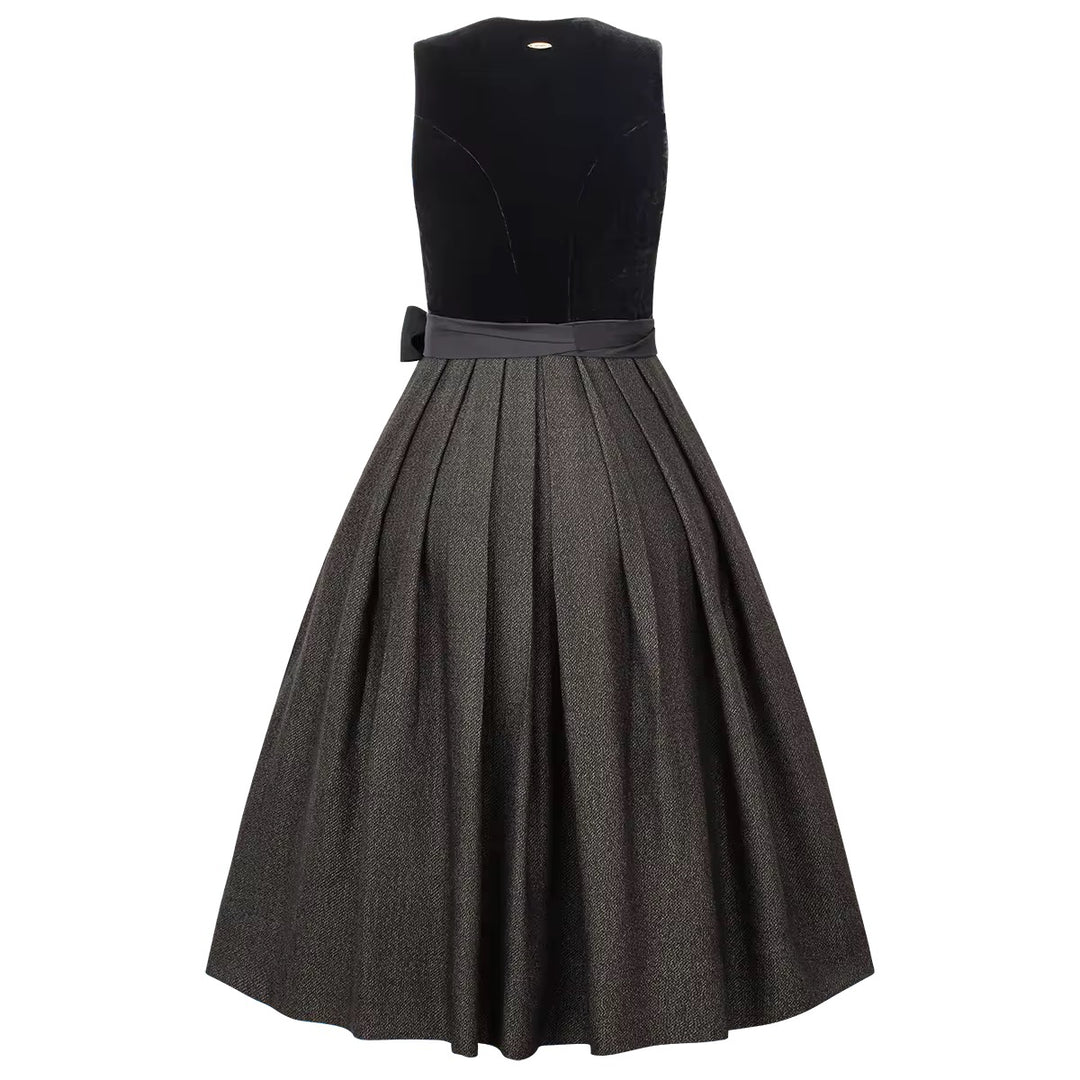 Dirndl Liga Di Bavaria Cotoure Samt&Seide ONYX 72cm