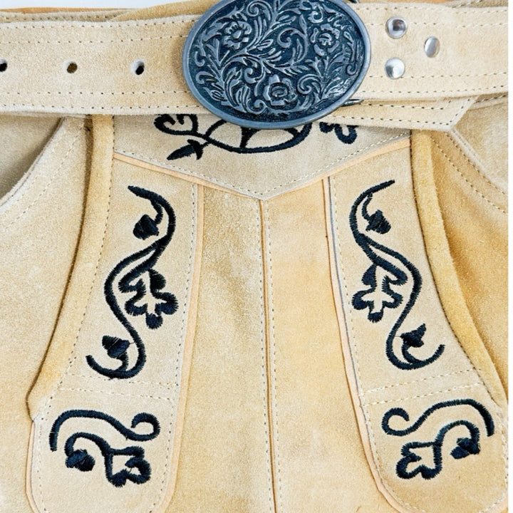Hirsch Royal Green leather trousers