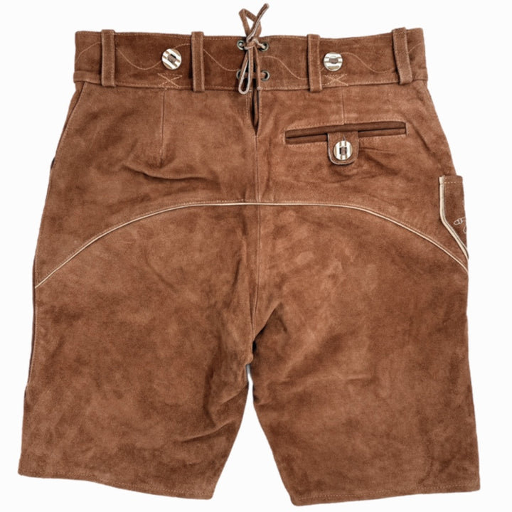 Hirsch Royal Green leather trousers