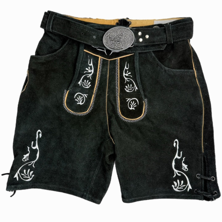 Hirsch Royal Green leather trousers
