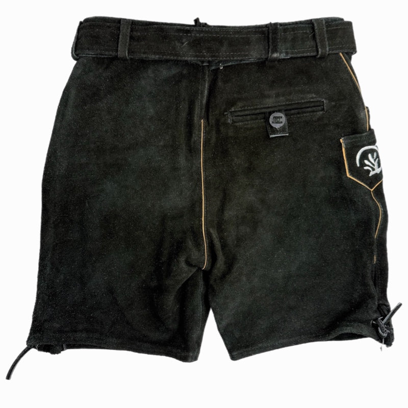 Hirsch Royal Green leather trousers