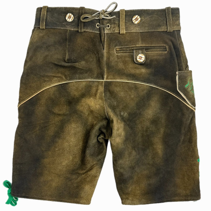 Hirsch Royal Green leather trousers
