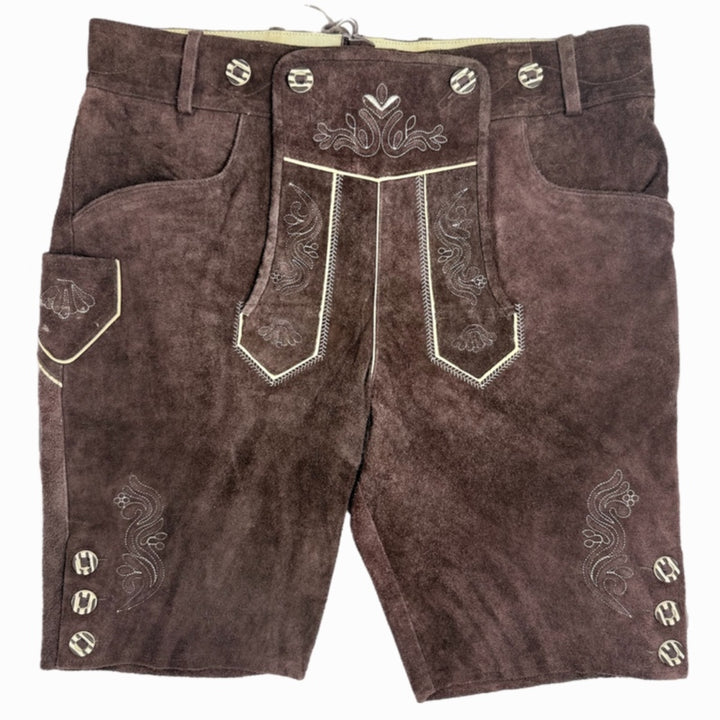 Hirsch Royal Green leather trousers