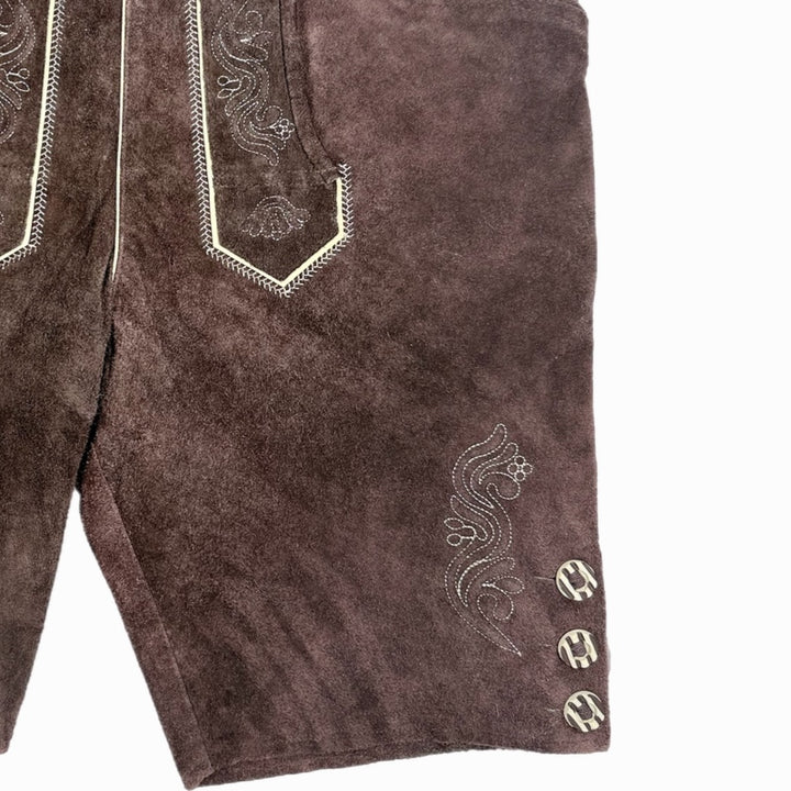 Hirsch Royal Green leather trousers