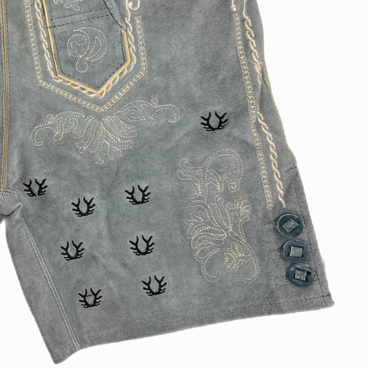 Hirsch Royal Green leather trousers