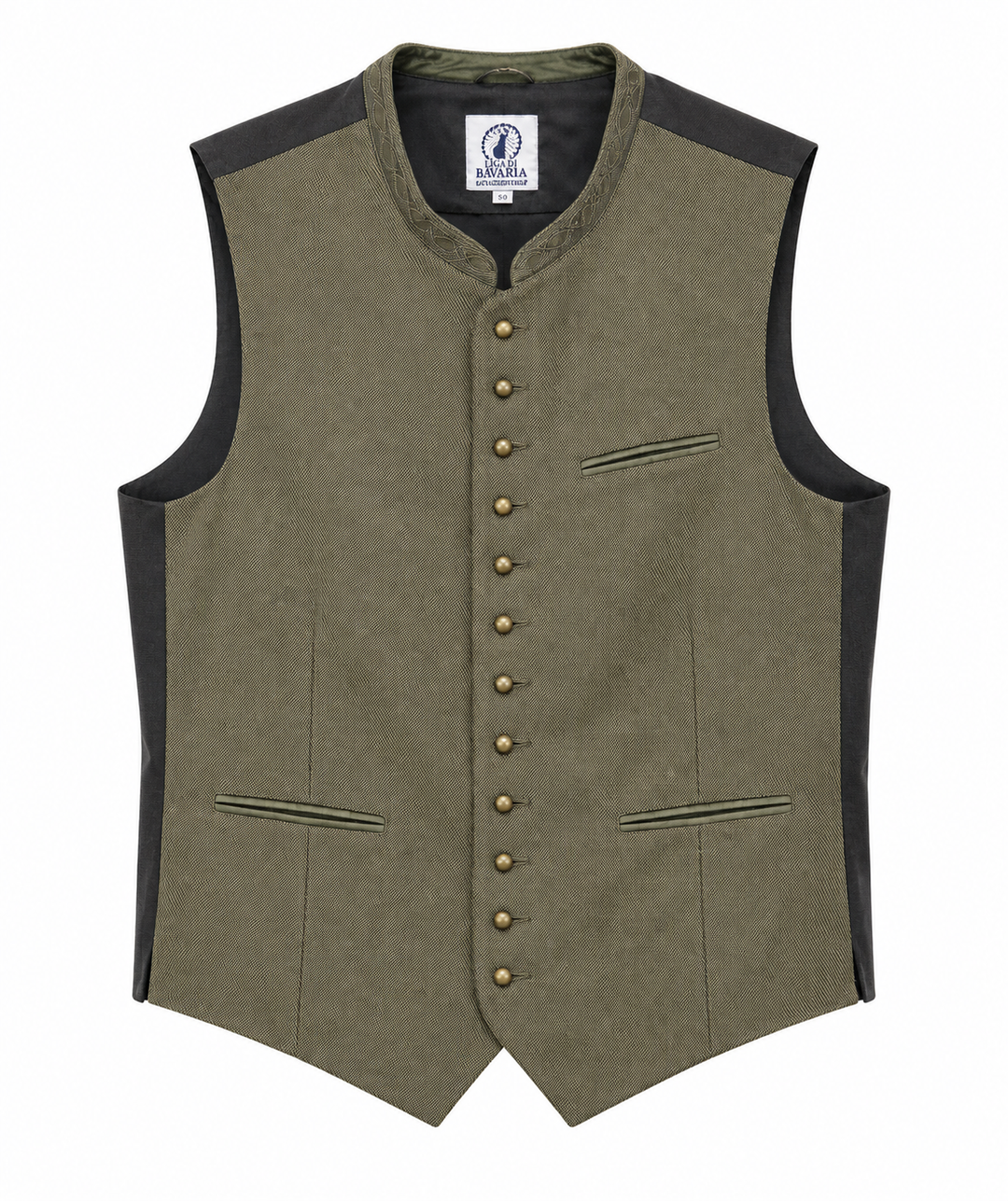 Traditional vest Liga Di Bavaria Sigi - Olive
