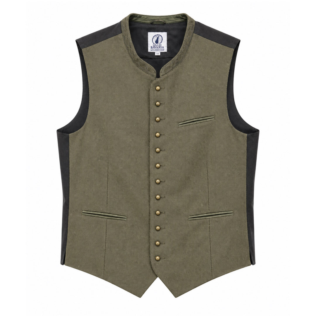 Traditional vest Liga Di Bavaria Sigi - Olive