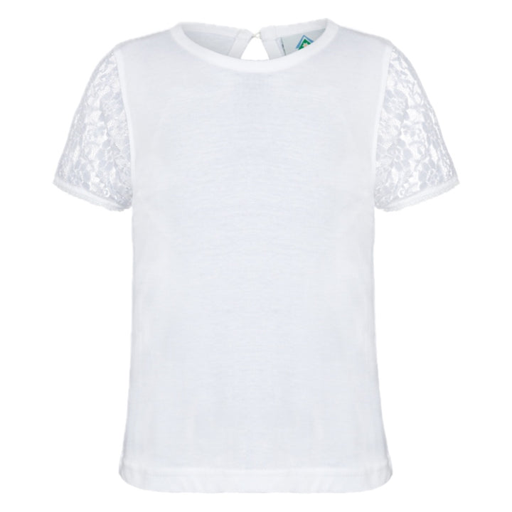 Kinder T-Shirt mit Spitze
