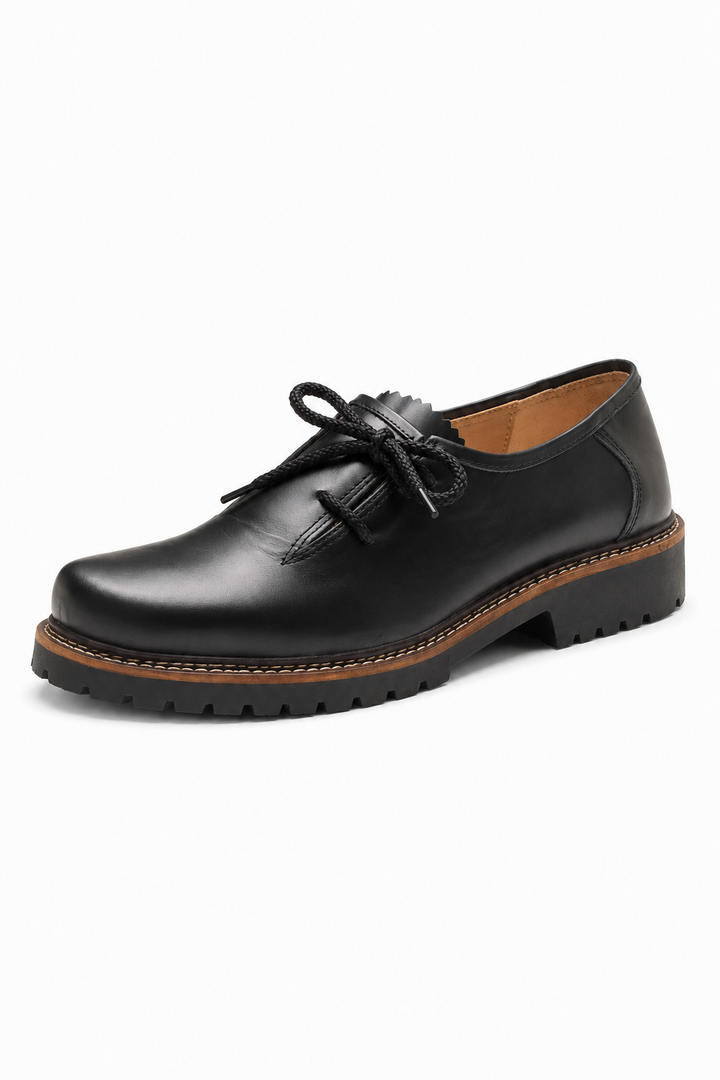 Haferlschuhe Almsach schwarz Nappaleder