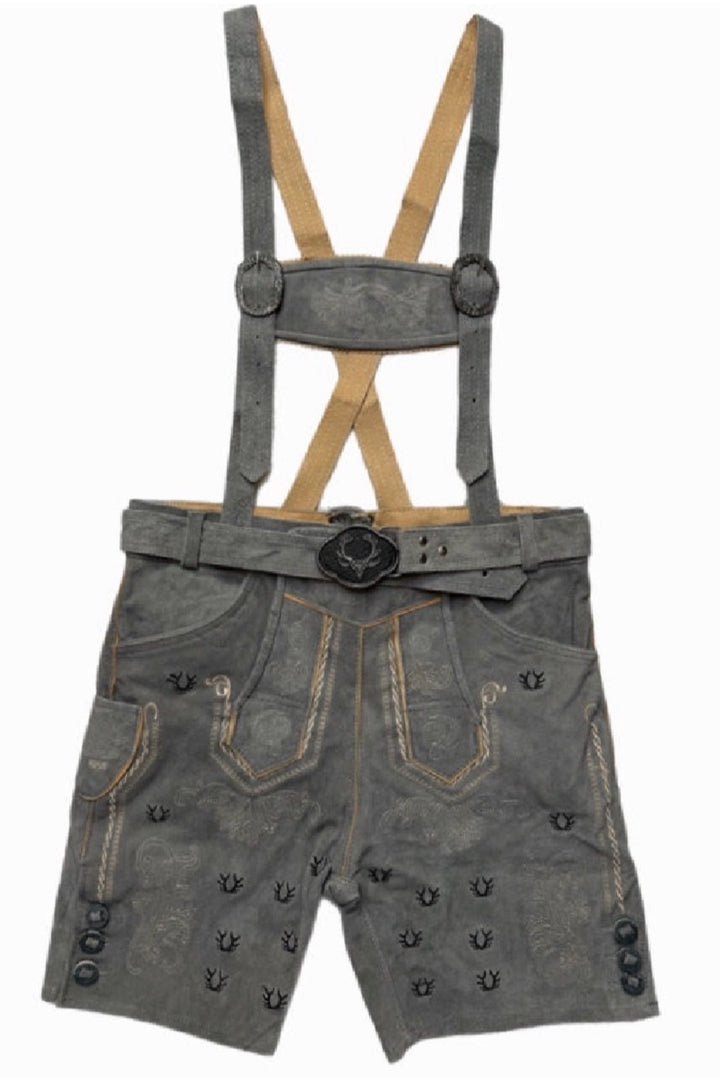 Lederhose Franz Grau