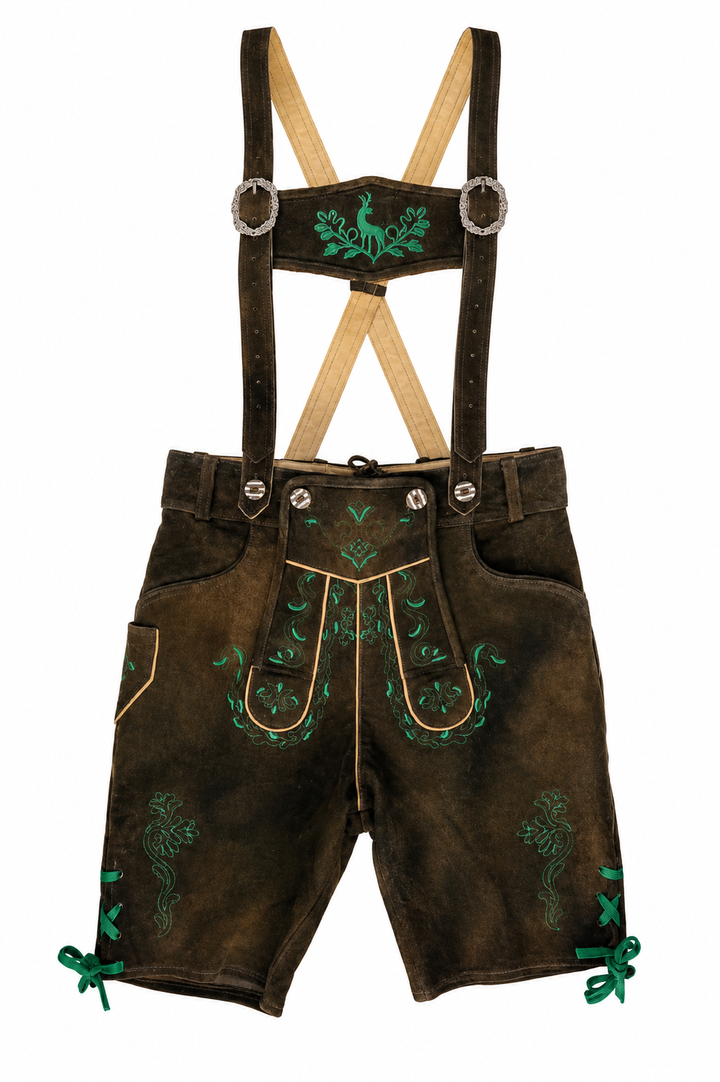 Lederhose Ornament Grün