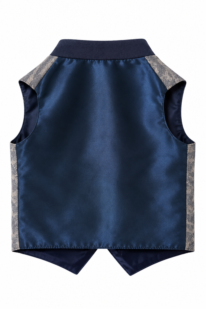 Kinder Stoffweste navyblau
