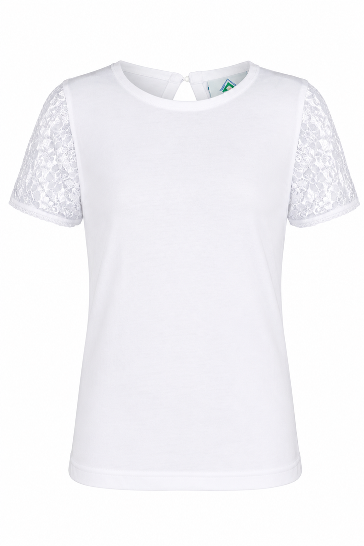 Kinder T-Shirt mit Spitze
