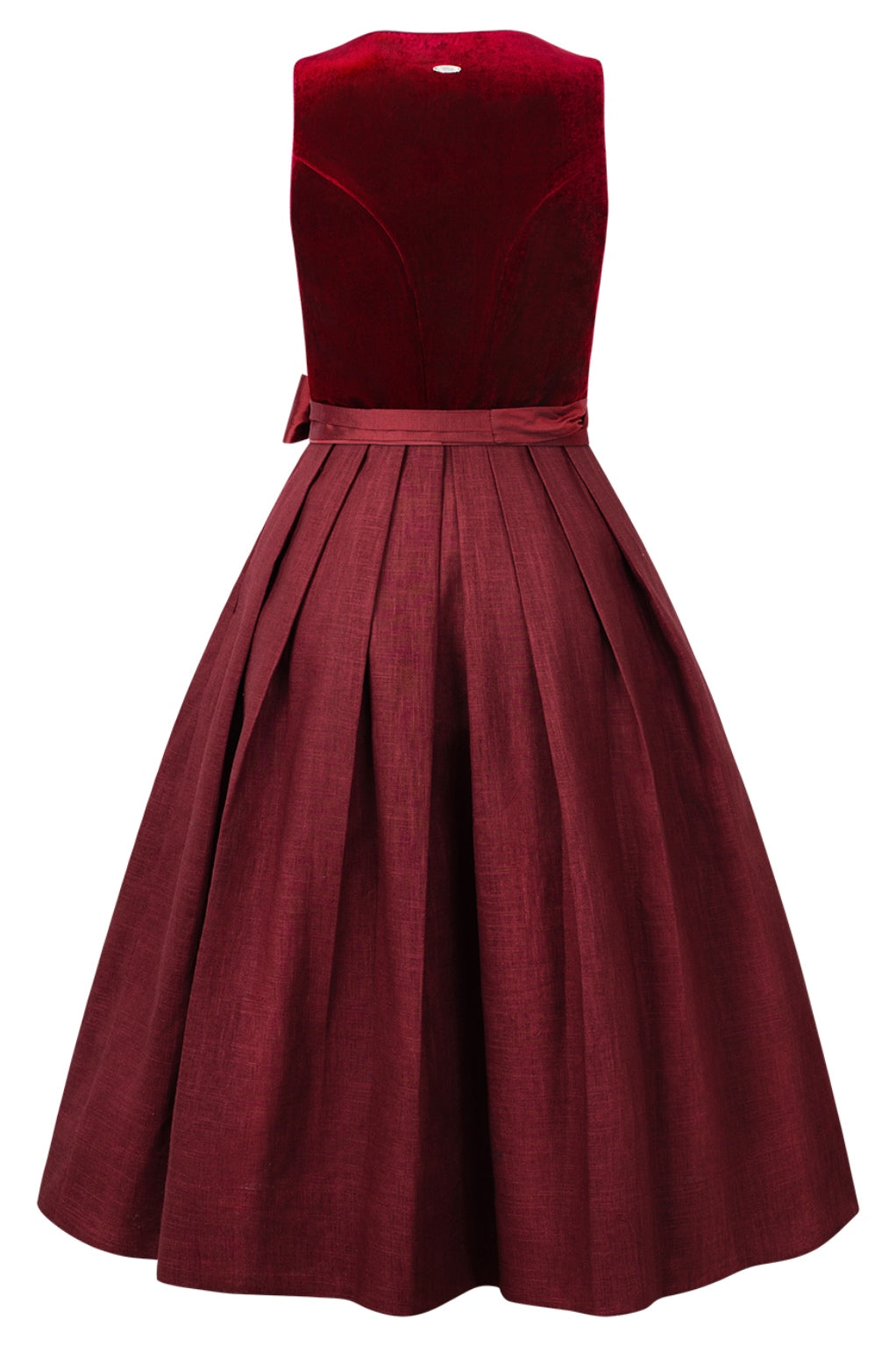 Couture-Dirndl Rubinrot aus Samt & Seide – 72 cm | LIGA DI BAVARIA