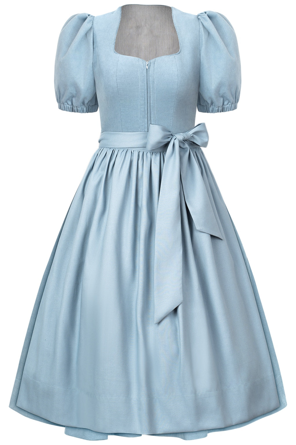 Baby Blue Dirndl Ingrid mit Cord – 72 cm | LIGA DI BAVARIA