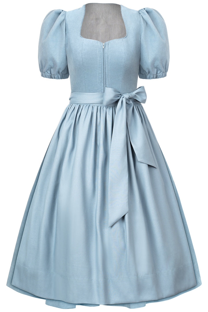 Baby Blue Dirndl Ingrid mit Cord – 72 cm | LIGA DI BAVARIA