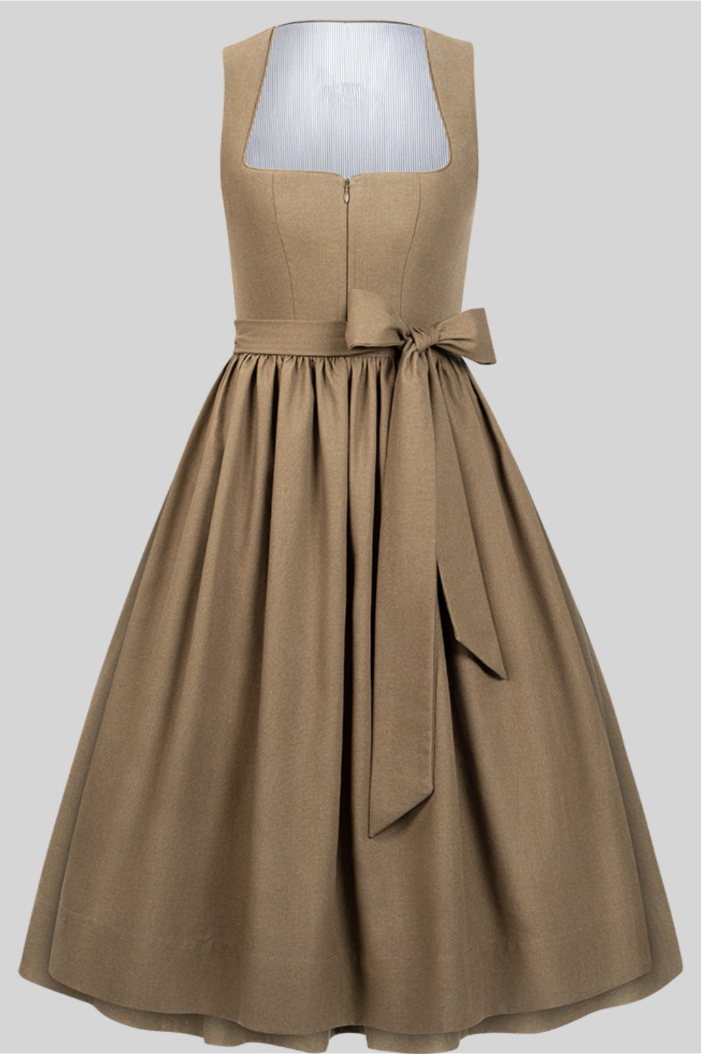 Dirndl Sand mit TENCEL™-Leinenschürze – 75 cm | LIGA DI BAVARIA