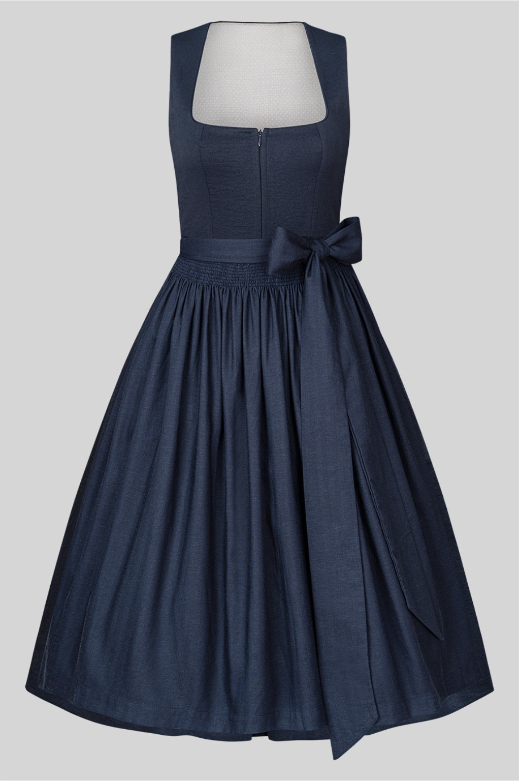 Dirndl Maike Dunkelblau Leinen – 70 cm | LIGA DI BAVARIA