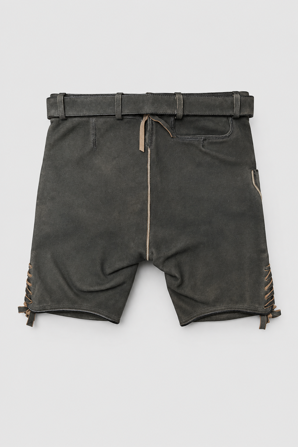 TD09 Lederhose Liga di Bavaria Luxury Collection "Ornament" deep dark brown