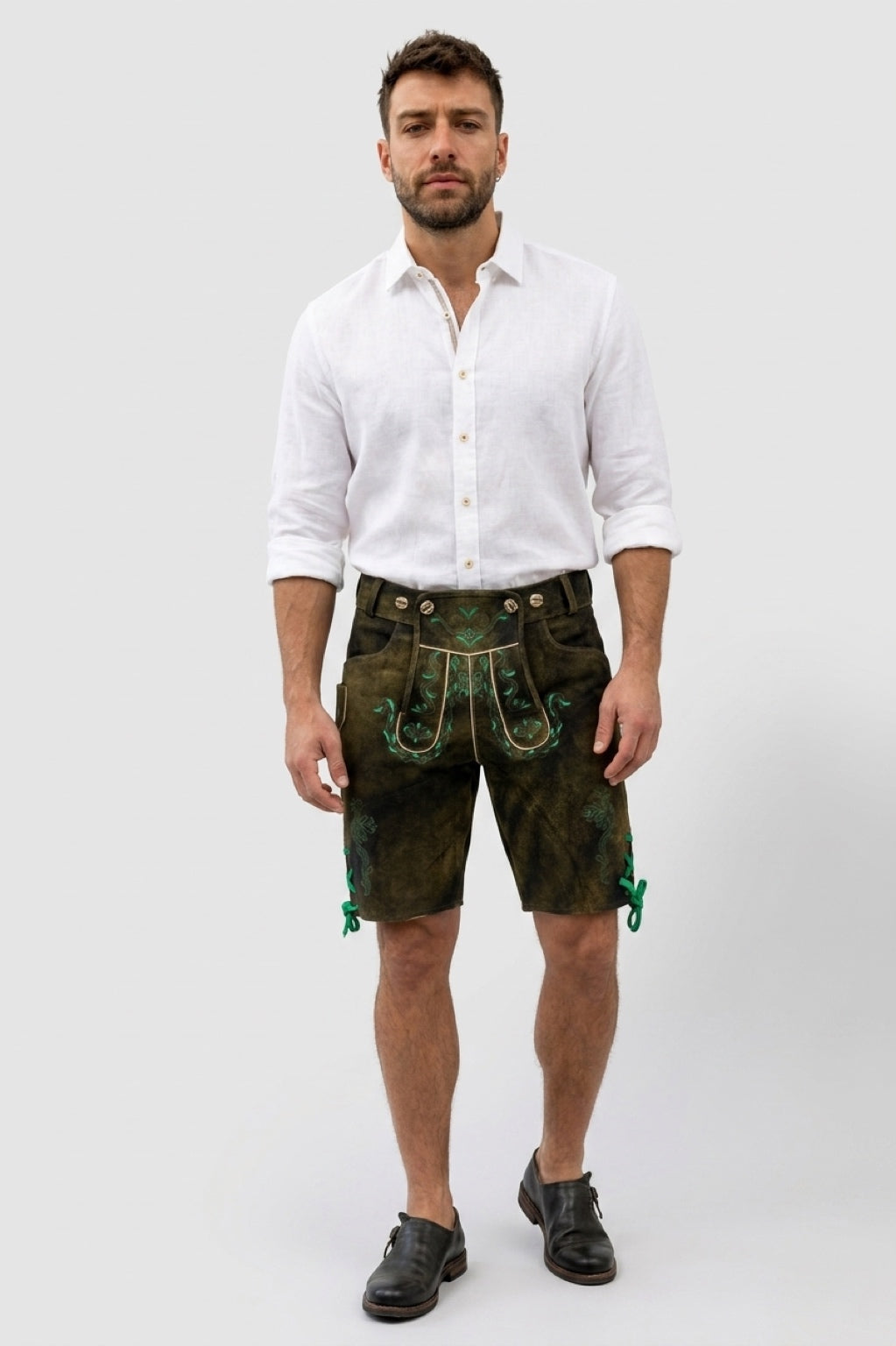 Lederhose Ornament Grün