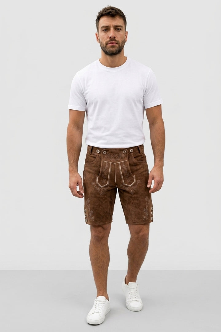 Lederhose Rehbraun