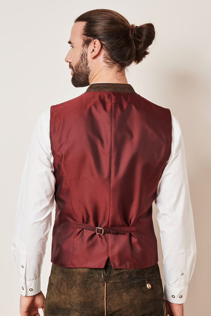 Krüger Trachtenweste Juanito bordeaux