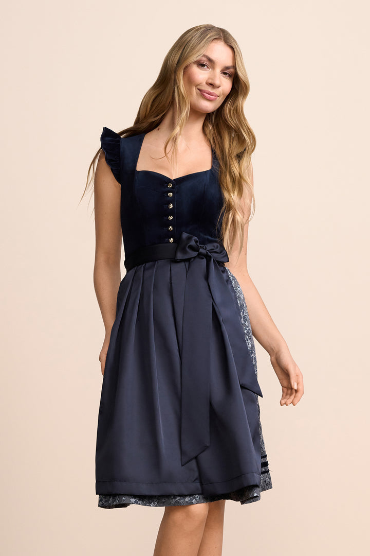 Krüger Dirndl Melora 70 cm - nicht rabattierbar marine