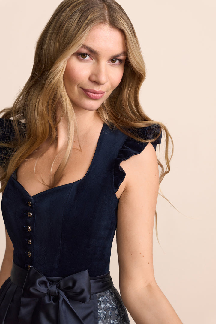 Krüger Dirndl Melora 70 cm - nicht rabattierbar marine