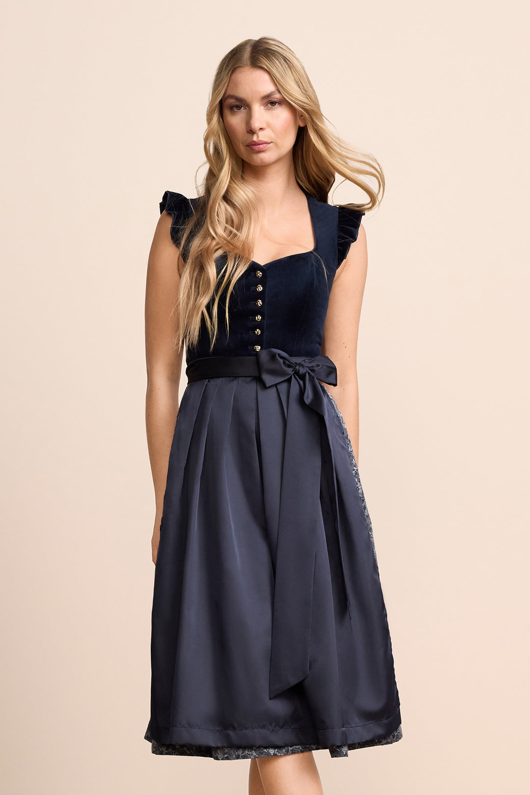 Krüger Dirndl Melora 70 cm - nicht rabattierbar marine