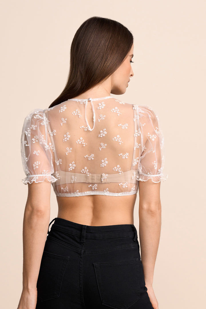 Krüger Dirndlbluse Henna -  ecru