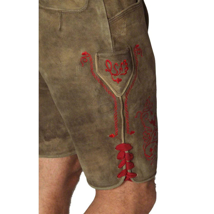 Lederhose Hirsch Royal Rot